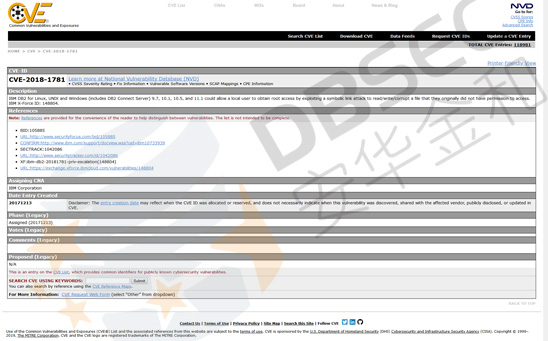 DB2-获取ROOT权限：CVE-2018-1781